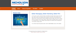 Desktop Screenshot of nicholson-consulting.com